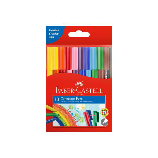 Picture of MARKER FABER-CASTELL CONNECTOR PENS WORLD COLOURS ASST PK10