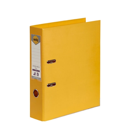 Picture of LEVER ARCH FILE MARBIG A4 PE LEMON