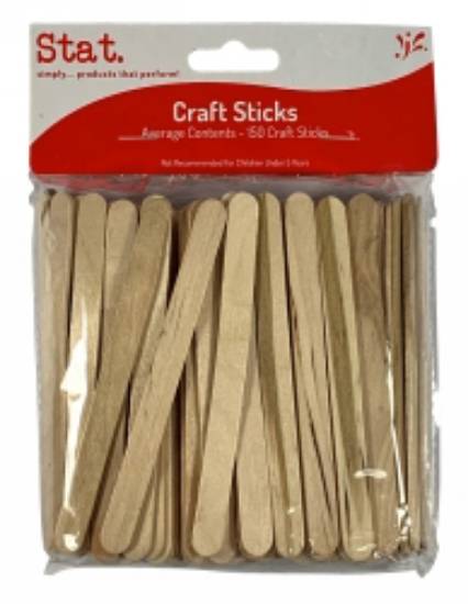 Picture of CRAFT POPSTICKS PLAIN PK150