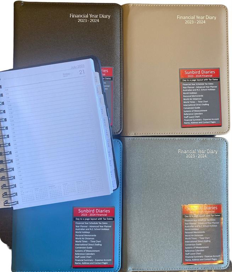 Picture of FINANCIAL YEAR DIARY 2023-2024 A5 DTP WIRO PU