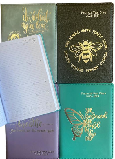 Picture of FINANCIAL YEAR DIARY  2024-25 A5 WTV FOIL PRINT