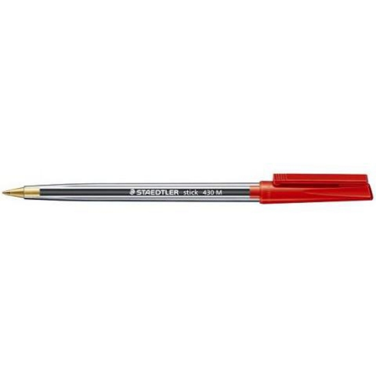 Picture of PEN STAEDTLER BP STICK 430 MED RED