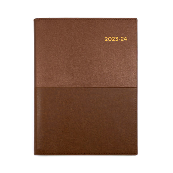 Picture of DIARY VANESSA FINANCIAL YEAR 23/24 COLLINS A4 WTV TAN
