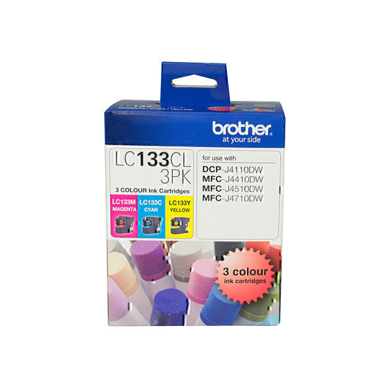 Picture of BROTHER LC133 CMY COLOUR PACK