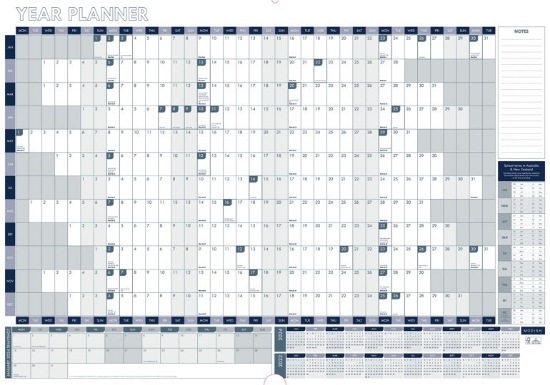 Picture of WALL PLANNER GNS 2025 870X610MM YTV