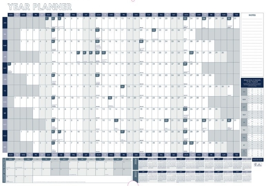 Picture of WALL PLANNER GNS 2024 870X610MM YTV