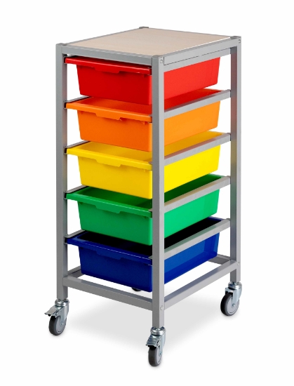 Picture of TOTE TRAY SINGLE TROLLEY