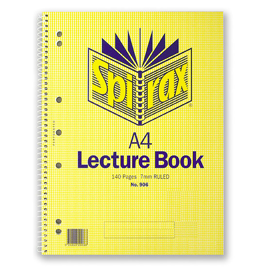 Picture of PAD LECTURE SPIRAX P906 A4 140PG