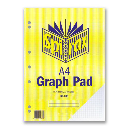 Picture of PAD GRAPH SPIRAX 805 A4 5MM