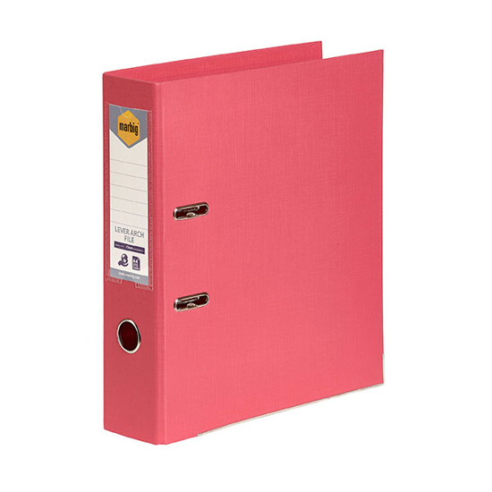 Picture of LEVER ARCH FILE MARBIG A4 PE CORAL