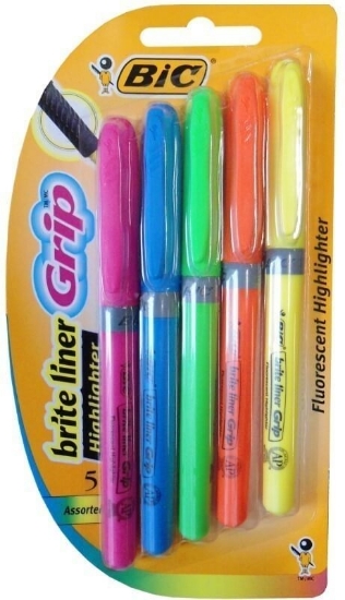 Picture of HIGHLIGHTER BIC BRITELINER GRIP ASS