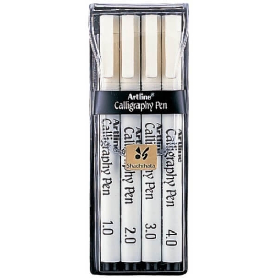 Picture of ARTLINE CALLIGRAPHY PEN BLK PK4