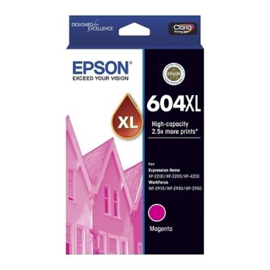 Picture of EPSON 604XL MAGENTA INK CART