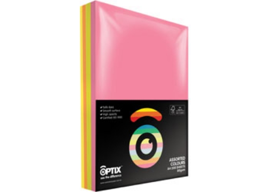 Picture of OPTIX ASSORTED FLURO A4 80GSM