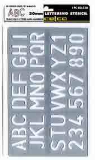 Picture of CELCO PLASTIC STENCIL 20MM