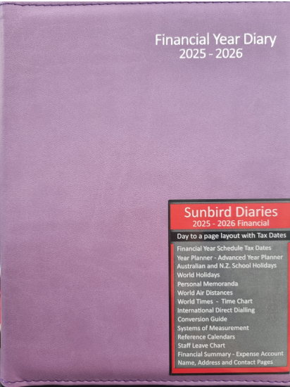 Picture of 2025-2026 FINANCIAL YEAR DIARY A5-7 WIRO