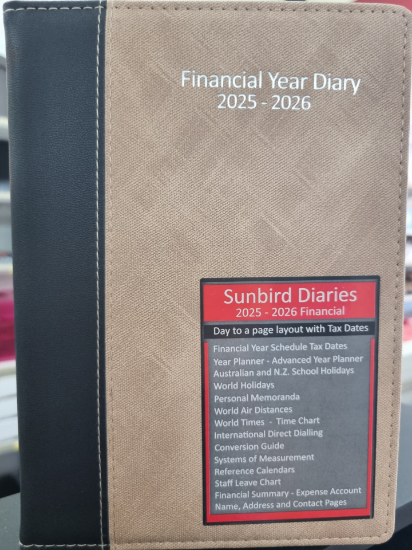 Picture of 2025-2026 FINANCIAL YR DIARY A51 DTP