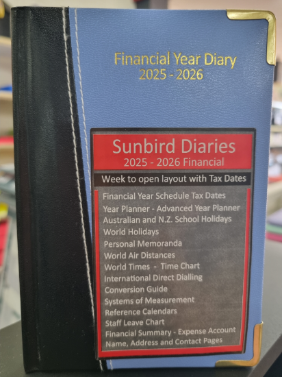 Picture of FINANCIAL YEAR DIARY 2025-2026 A67 2-TONE