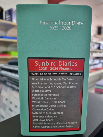 Picture of 25-26 FINANCIAL DIARY  WTO SLIM 167X89MM