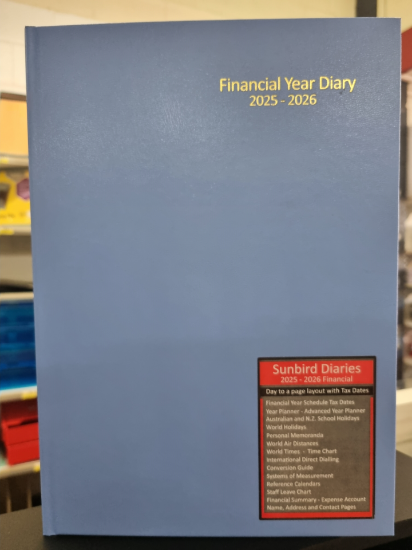 Picture of 2025-2026 FINANCIAL YEAR DIARY A4 1DTP