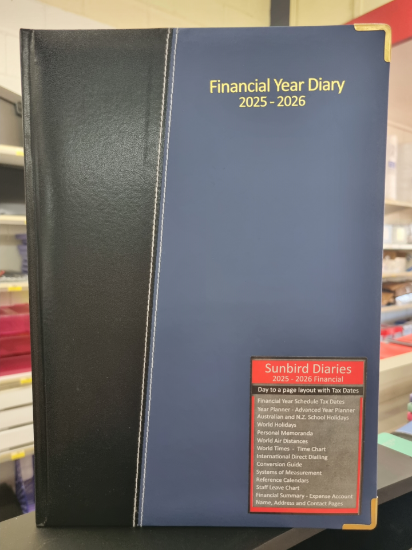 Picture of 2025-2026 FINANCIAL YEAR DIARY A4 1DTP