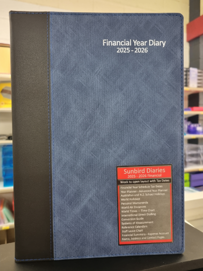 Picture of 2025-2026 FINANCIAL YEAR DIARY A47 PU