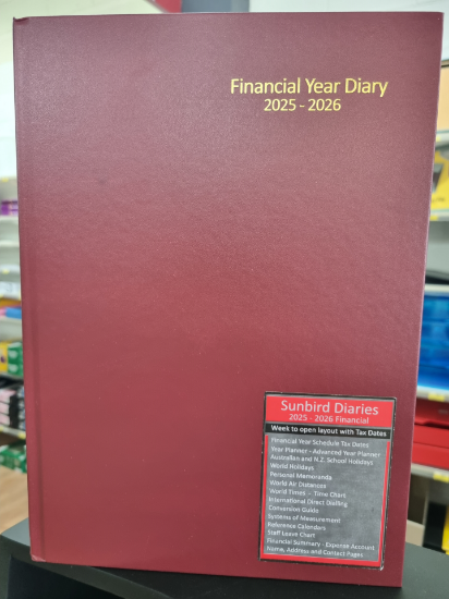 Picture of FINANCIAL YEAR DIARY 2025-2026 A47 WTV