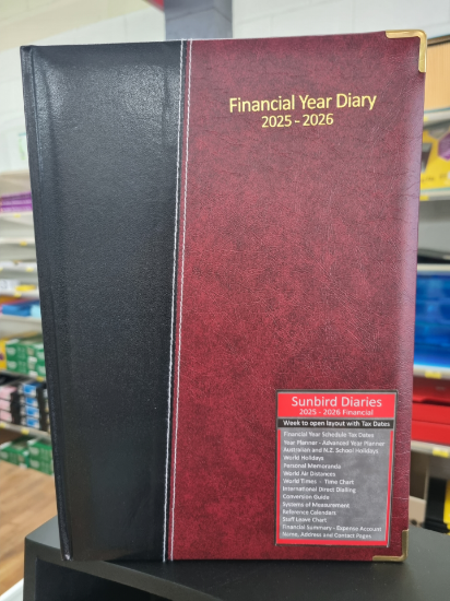 Picture of 2025-2026 FINANCIAL YEAR DIARY A47 2-TONE
