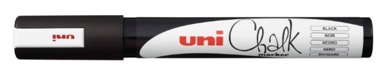 Picture of MARKER UNI LIQUID CHALK PWE5 BLK