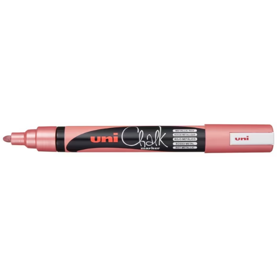 Picture of UNI BT CHALK MARKER METALLIC RED