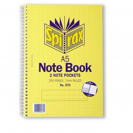 Picture of NOTEBOOK SPIRAX 511 A5 H/C BLACK