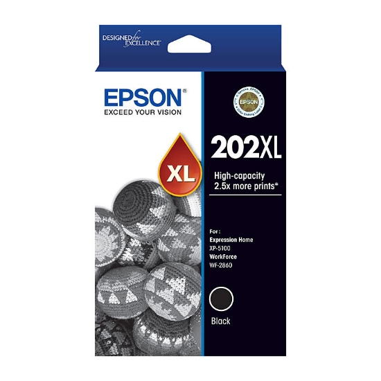 Picture of EPSON 202XL BLACK INK CART