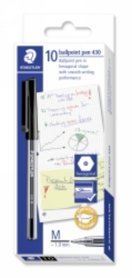 Picture of PEN STAEDTLER 430 STICK BP M BLK