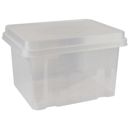 Picture of STORAGE BOX ITALPLAST 32L CLEAR