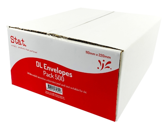 Picture of ENVELOPE STAT DL SECRET PEEL/SEAL U/B BX500
