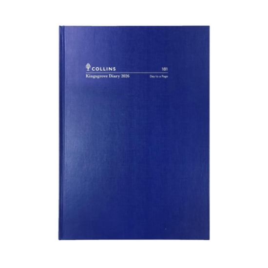 Picture of DIARY 2026 COLLINS KINGSGROVE A5 1DTP, BLUE