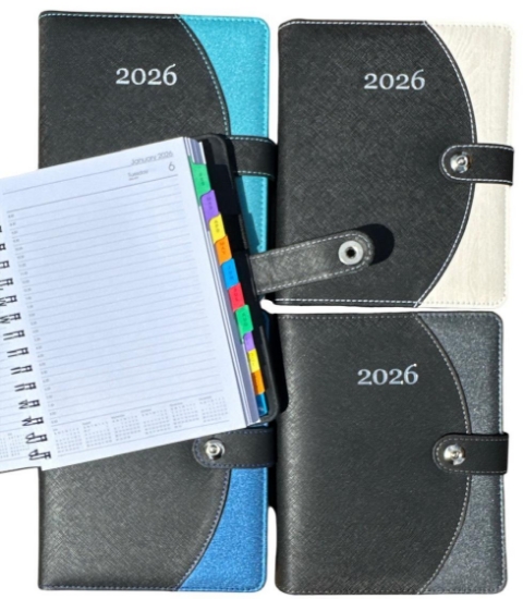 Picture of 2026 DIARY A5 DAY TO PAGE PVC