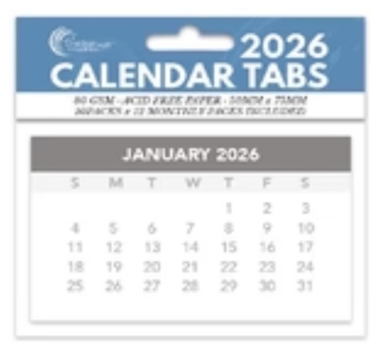Picture of 2026 CALENDAR TABS