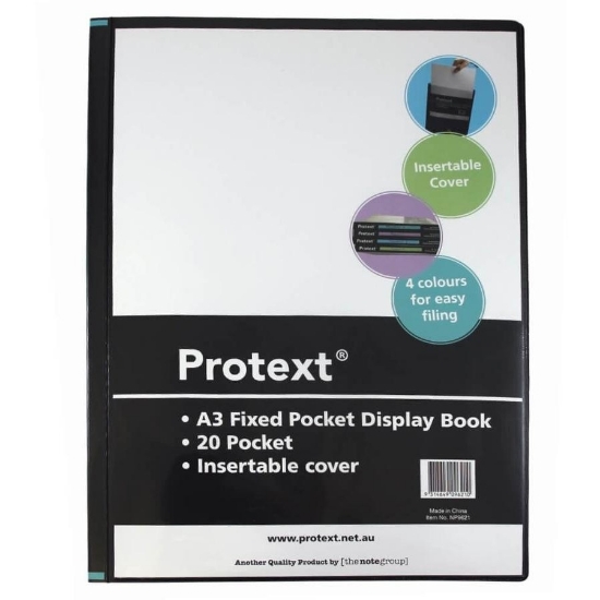 Picture of DISPLAY BOOK A3 20 PG BLK