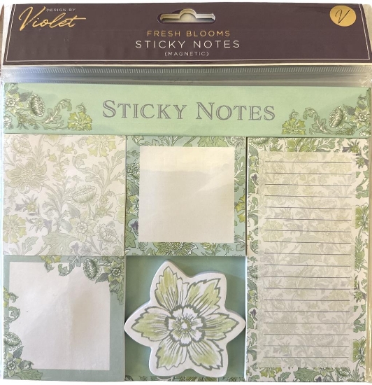 Picture of MAGNETIC STICKY NOTES FRESH BLOOMS
