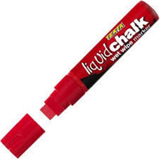 Picture of MARKER LIQUID CHALK WET WIPE JUMBO RED