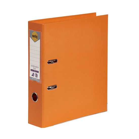 Picture of LEVER ARCH FILE MARBIG A4 PE ORANGE
