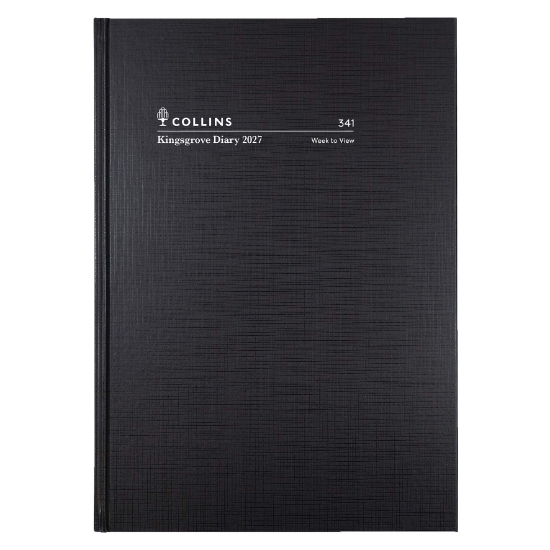 Picture of DIARY 2027 COLLINS KINGSGROVE A4 WTV BLACK
