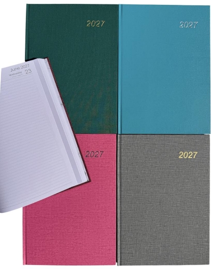Picture of 2027 DIARY A4 DAY TO PAGE CASE BOUND
