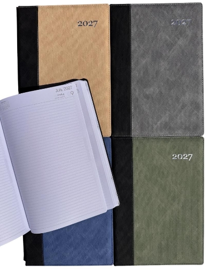 Picture of 2027 DIARY DAY TO PAGE PU 2 -TONE