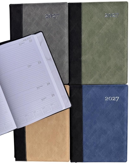 Picture of 2027 DIARY A4 WEEK TO VIEW PU 2-TONE